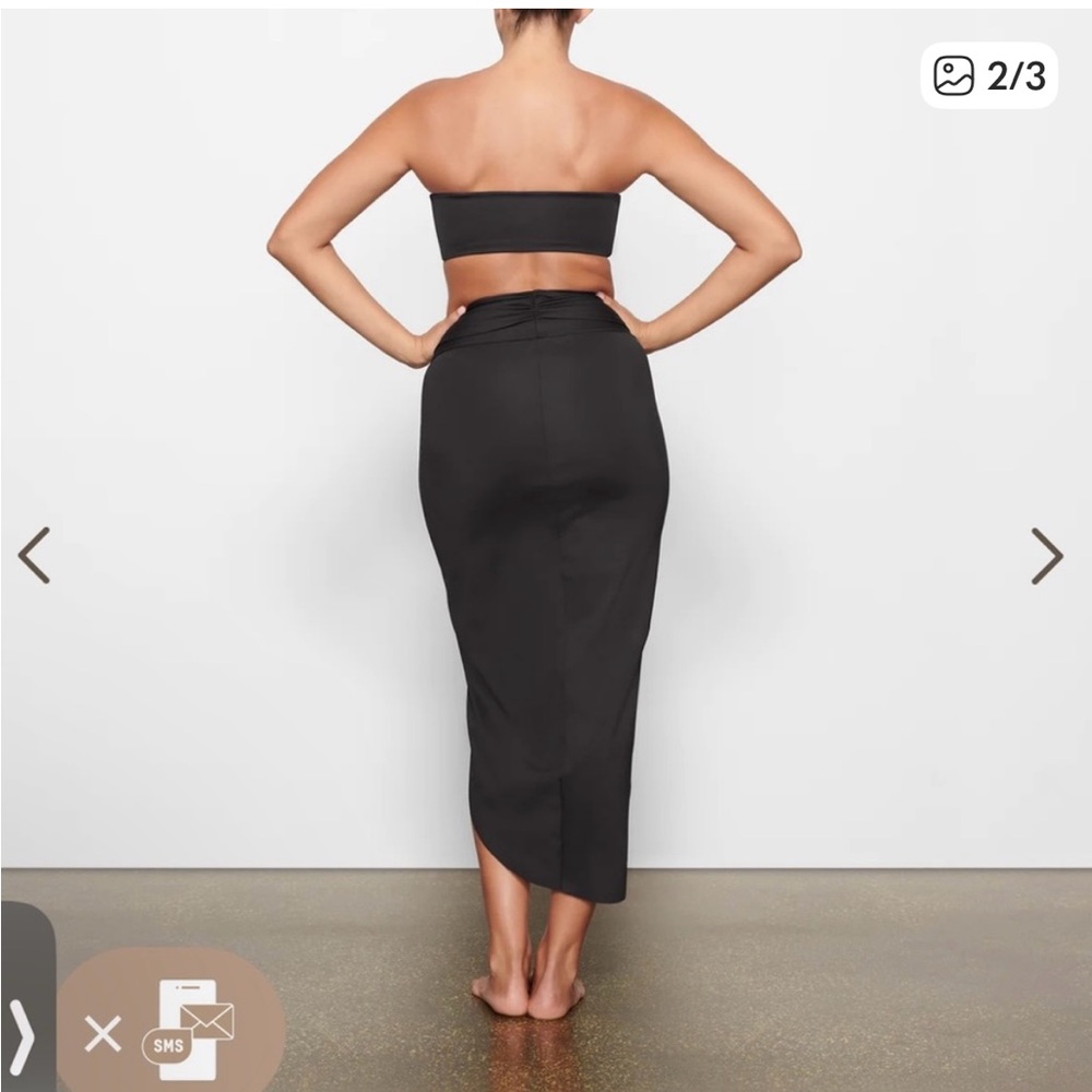 NWT! ‘SKIMS’ Black Sarong - Picture 2 of 2